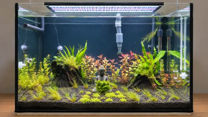 AQUÁRIO PLANTADO HI-TECH COMPLETO + Gás Carbono + LED + FILTRAGEM + TESTES
