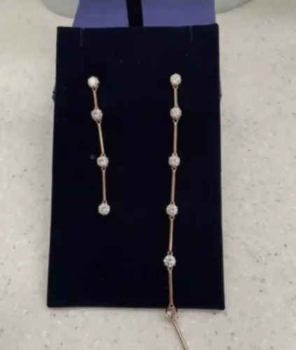 Brinco Swarovski Original Ouro Rosé - Luxo e Elegância