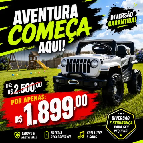carrinho elétrico 12V infantil com controle remoto 