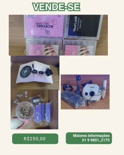 Itens para alongamento em gel