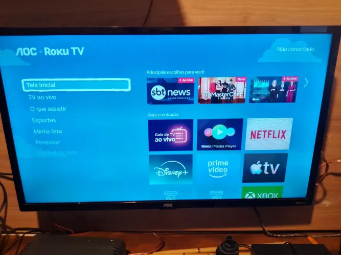 TV 32 RoKu com smart Tv único dono pra hoje