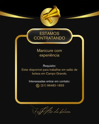 Contratando manicure