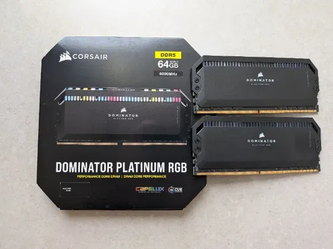 memoria corsair dominator 64gb (2x32gb) ddr5 6000mhz cl40