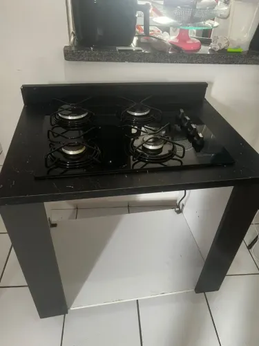 Vendo fogão cooktop com suporte funcionando perfeitamente. 