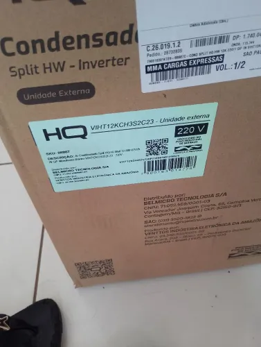 Split HQ 12000 BTUs nova 