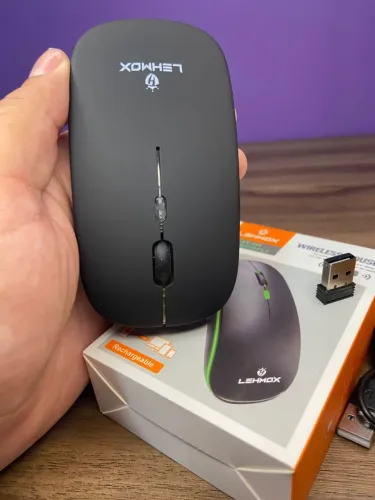 Mouse sem Fio Led RGB Ley-181 LehMox