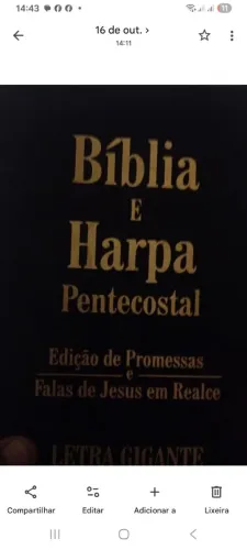 Biblia Sagrada e Harpa juntas