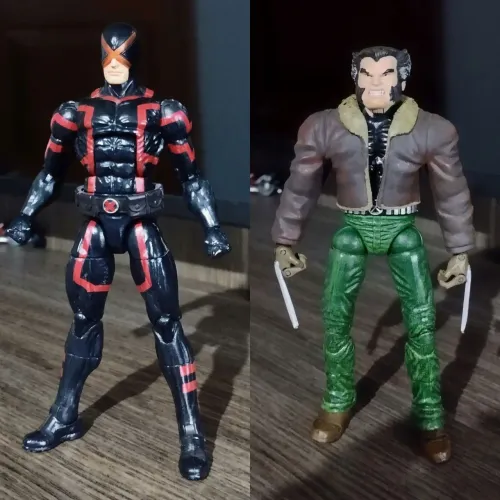 Wolverine Legendary Riders ToyBiz e Ciclope Marvel Legends Hasbro