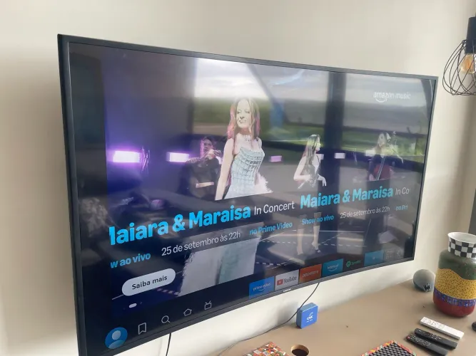 TV SAMSUNG CURVA 55 - IMPECÁVEL