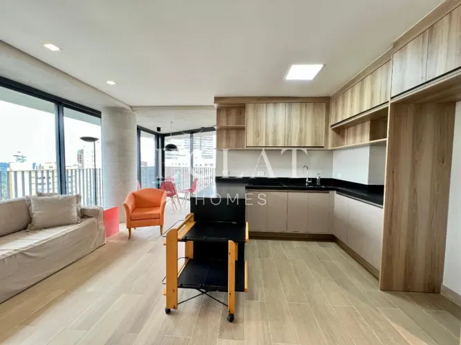 Apartamento mobiliado com 68 m², 1 quarto sendo 1 suíte para alugar no bairro Vila Madalen