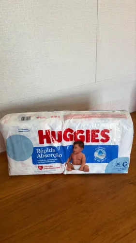 FRALDA HUGGIES RÁPIDA ABSORÇÃO- G 36U