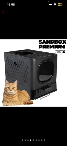 Caixa de areia para gato