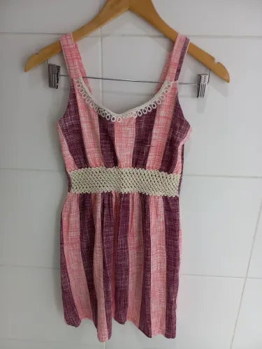 Vestido listrado teen