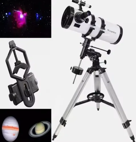 Telescópio astronômico Newtoniano Refletor Skyoptikst 150EQ<br>