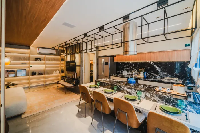 Excelente apartamento, 2 quartos, 1 suítes com 66m2 , ao lado do Lago das Rosas, Acabament