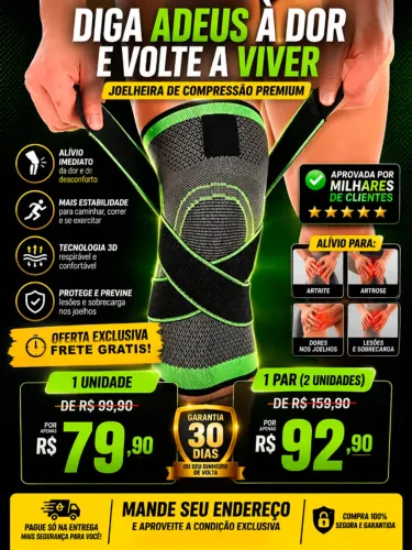 Joelheira ortopedica - FRETE GRATIS