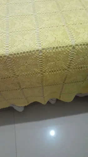 Colcha casal de crochê