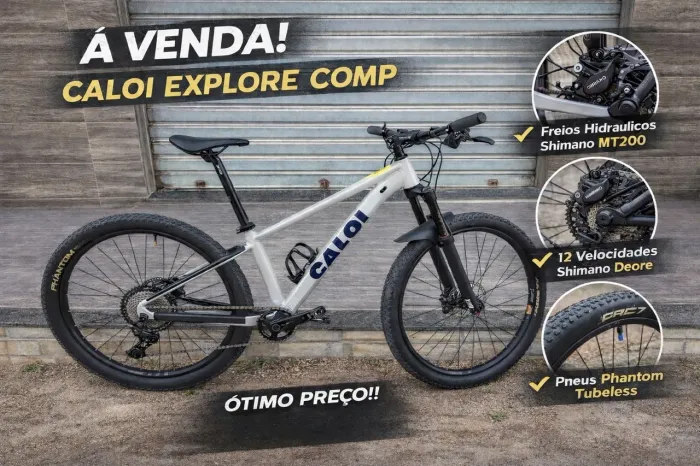 Bicicleta MTB Caloi de 12 velocidades 