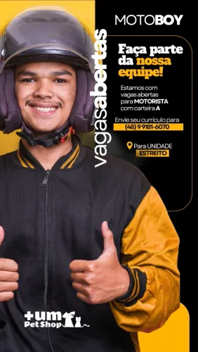 Vaga para motoboy 