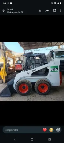 Mini carregadeira bob cat