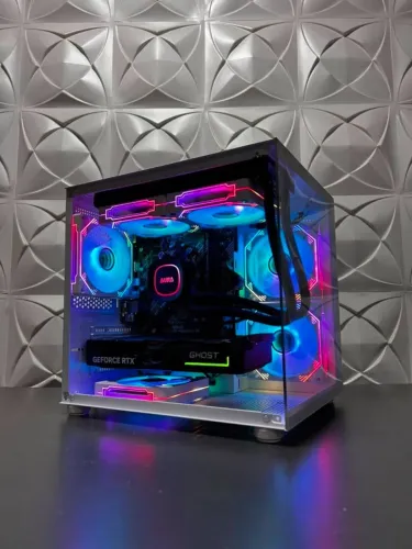 PC Gamer Ryzen 7 5700 + RTX 5060 + Water 240mm | Montado, Windows, NF e Garantia