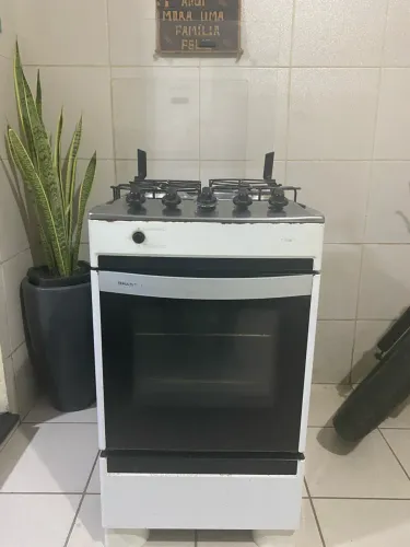 Fogão Brastemp 4 Bocas Conservado + Kit Gás Incluso (Registro/Mangueira)