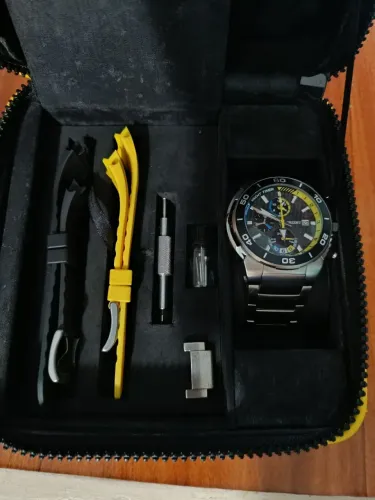 Relógio Orient seatech cronógrafo original completo 