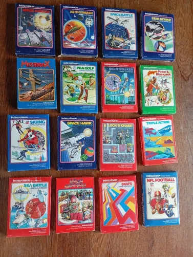 Lote cartuchos fitas jogos intellevision n~ atari