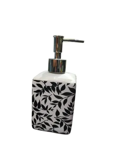 porta sabonete liquido ceramica 361/5361 quad decorada suzan