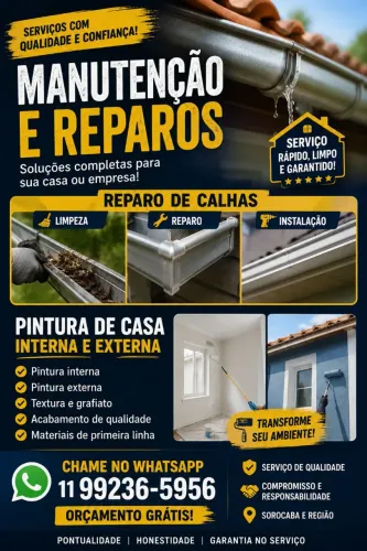 ? SERVIÇOS DE CALHAS E PINTURA - SOROCABA E REGIÃO