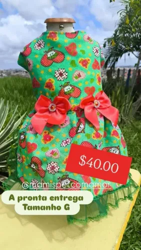 Vestido junino pet