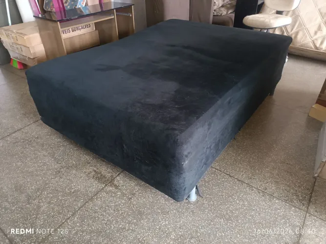 Cama box de casal de espuma