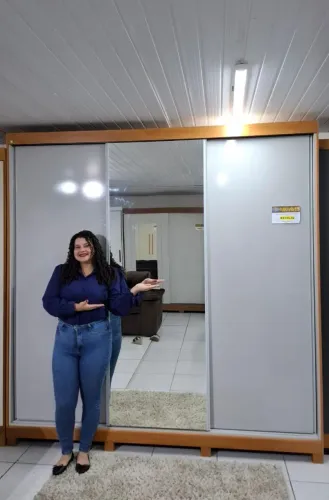 ROUPEIRO CASAL 3 PORTAS 100 MDF