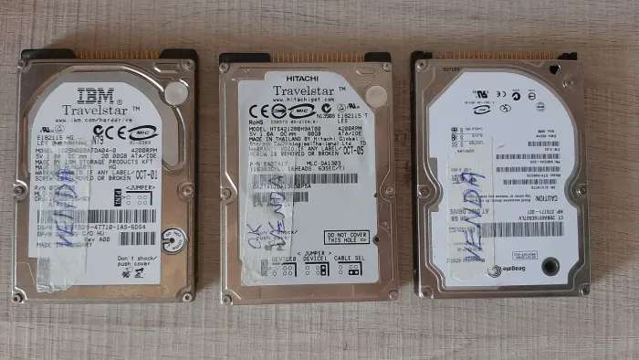 Lote 3 HD IDE NOTEBOOK TESTADOS E PERFEITOS
