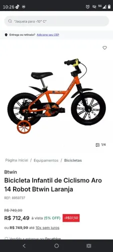 Btwin bike infantil