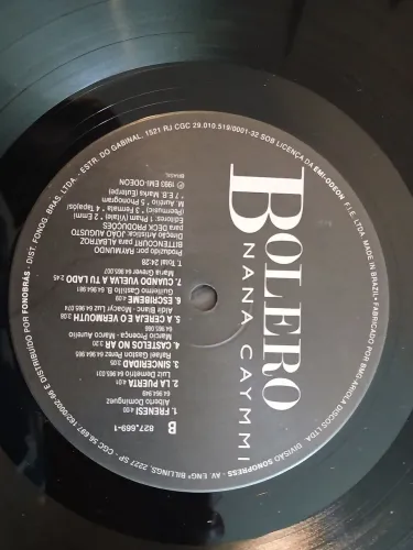 Vinil Bolero Nana Caimi