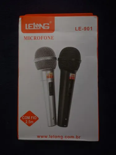 Par de microfones com fio