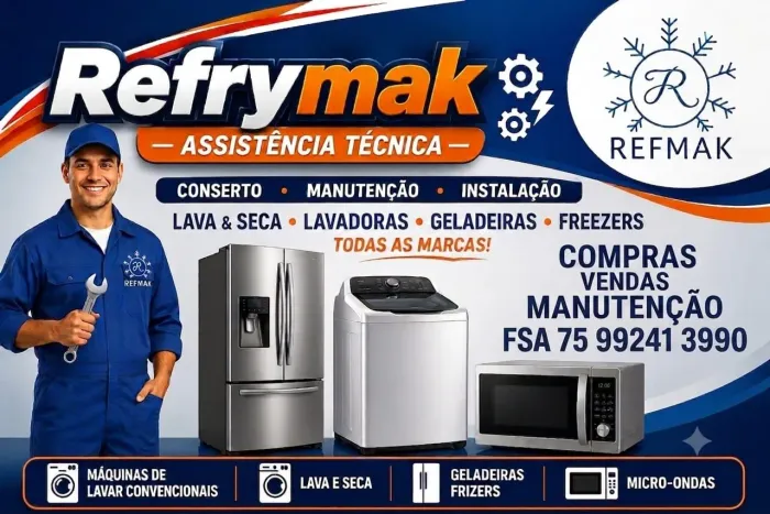 Concertos: Geladeiras e Máquinas de lavar
