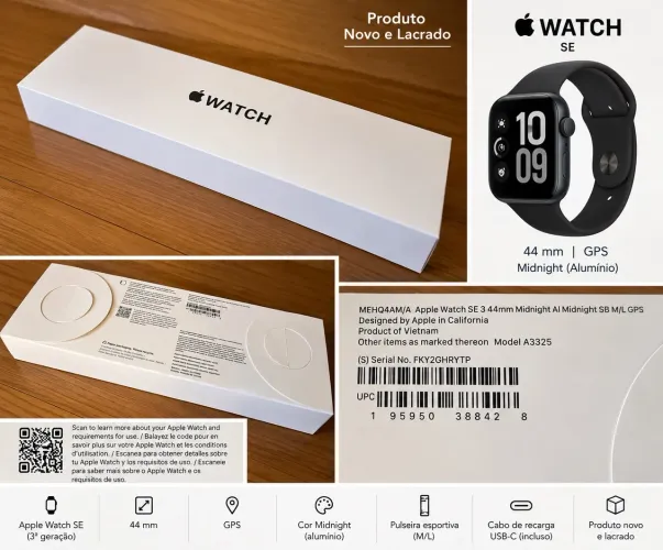 Apple Watch SE 3 ? 44 mm GPS ? Midnight