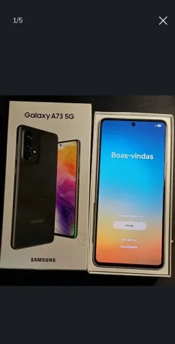 Celular Samsung  A73 5G  128GB Branco.