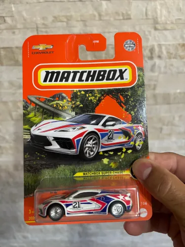 Matchbox Corvette 2020 Super Chase (com protetor de blister)