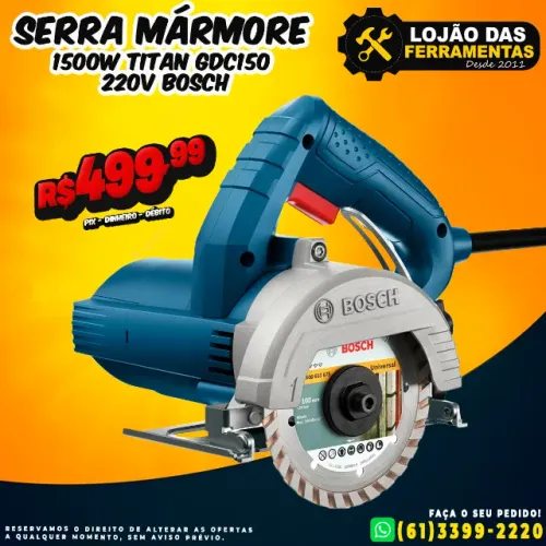 Serra Mármore 1500w Titan GDC150 220v Bosch