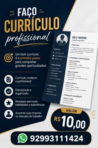 Faço currículo 