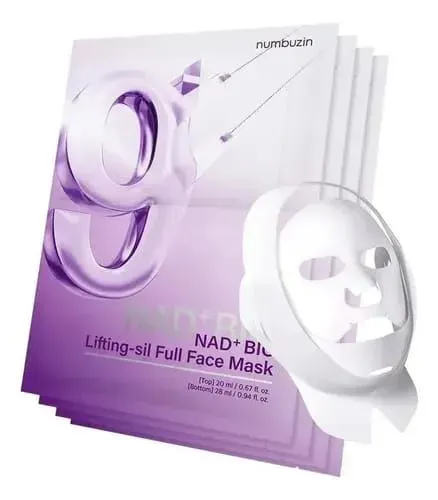 Máscara facial Numbuzin No.9 NAD+ BIO Lifting-Sil Full Face Mask