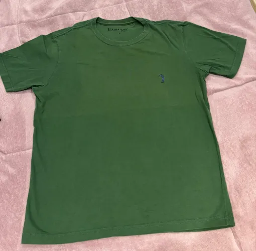 Camiseta verde Aleatory basic, tamanho P