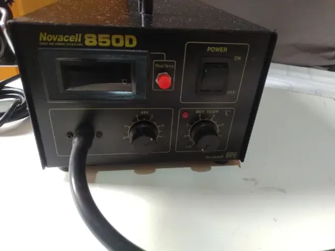 Estação de solda de ar quente digital    Novacell 850D ESD 280W 100-480°C Aceito Troca 