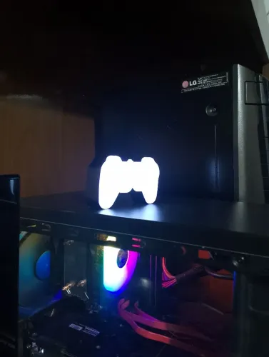 Luminária led gamer controle usb