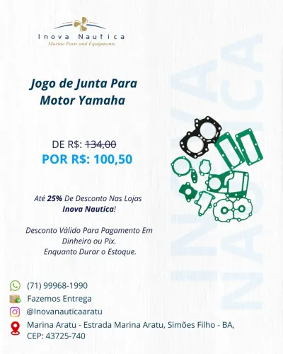 Jogo de Junta Para Motor Yamaha