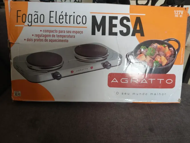 Fogão Elétrico de mesa Agratto - 2 bocas
