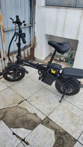 Bicicleta elétrica dobrável 400w 48v